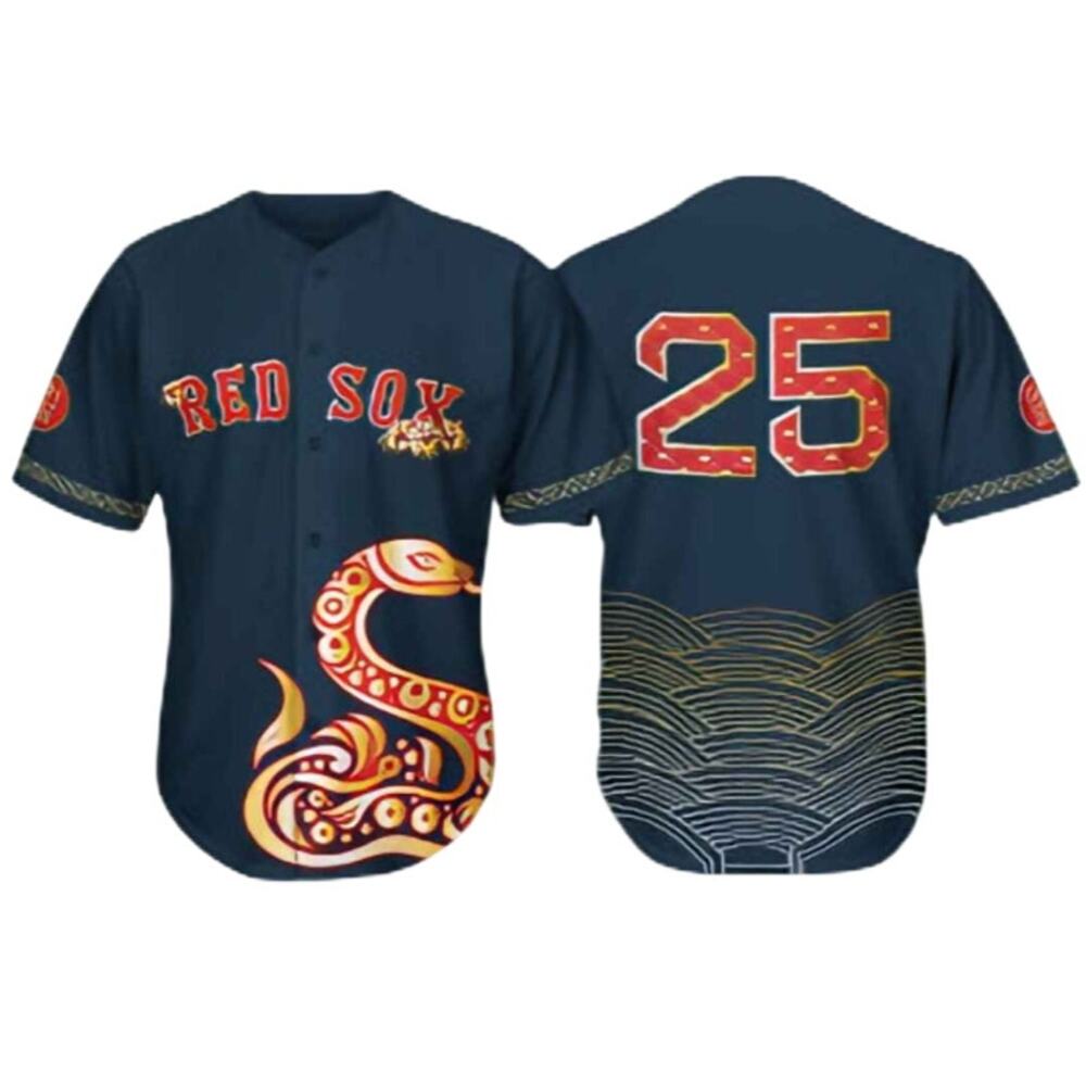 Boston Red Sox 2025 AAPI Celebration Heritage Night Baseball Jersey Men's Large